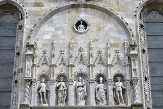 Statues above the entrance portal