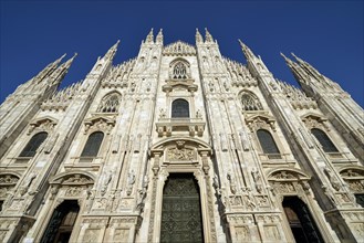 West facade of Milan Cathedral or Duomo di Santa Maria Nascente