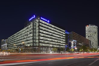 Main building of the Sony Center at Potsdamer Platz square