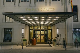 Entrance to the Ritz Carlton Hotel in the Beisheim Center