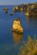 Cliffs at the Praia da Dona Ana beach