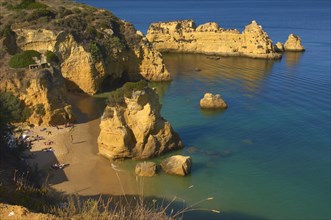 Cliffs at the Praia da Dona Ana beach