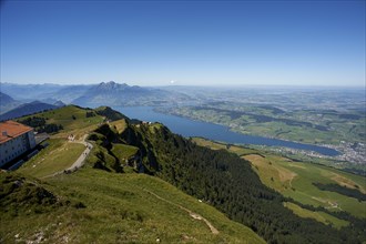 View from Rigi Cog Railway over Lake Lucerne