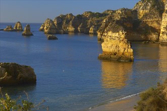 Cliffs at the Praia da Dona Ana beach