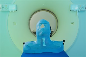 Mask for fixation of the head during a computed tomography