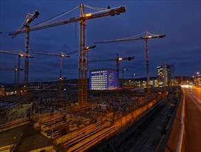 Construction site of the ECE shopping and office centre 'Milaneo' at Stuttgart central station