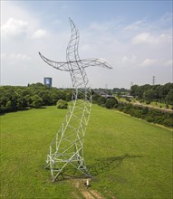 Dancing high voltage transmission tower