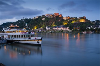 The river cruise ship 'Goethe' on the Rhine River