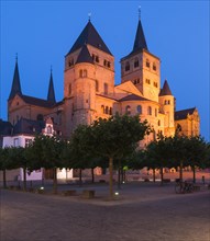 Trier Cathedral and the Gothic Church of Our Lady at dusk