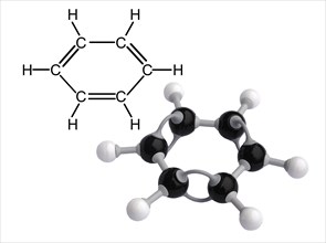 Molecular model of Benzene