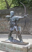 Robin Hood statue at Nottingham Castle
