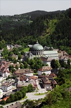 View of the town with the cathedral from the Weissenstein vantage point