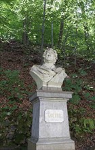 Goethe monument on the Goethe hiking trail