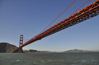 Golden Gate Bridge from underneath