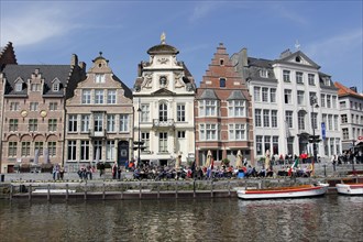 Medieval guild houses on main canal