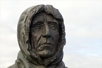 Bust of the Norwegian polar explorer Roald Amundsen