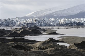 Nathorstbreen Glacier and moraine