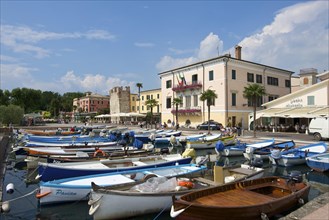Harbour of Bardolino on Lake Garda