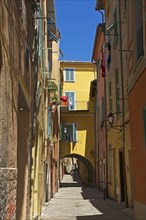 Alley in the old town of Villefranche-sur-Mer