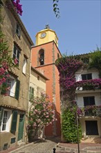 Steeple of the church of Saint Tropez in the old town