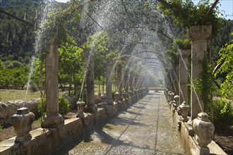 Fountains in the Jardines de Alfabia