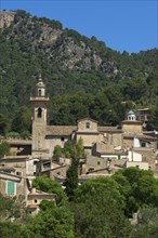 Townscape with the Charterhouse or Royal Carthusian Monastery of Valldemossa