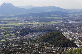 View from Gaisberg Mountain Road towards Salzburg