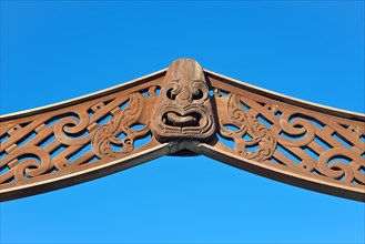 Maori carvings at Princes Wharf