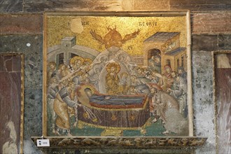 Mosaic of the Death of the Virgin Mary