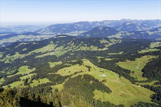 View from Mount Vordere Niedere towards the north