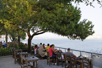 Tea garden in Gulhane-Park overlooking the Bosphorus