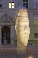 Marble sculpture 'Awilda' by the Catalan artist Jaume Plensa