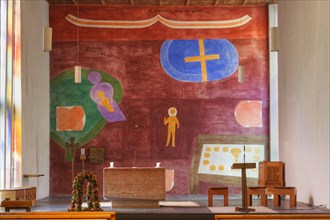 Frescoes by Ferdinand Gehr in Provost Church