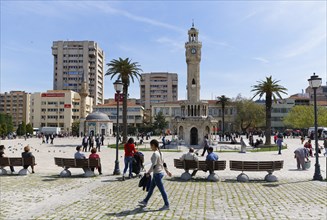 Clock Tower of Saat Kulesi and Konak Mosque