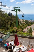 The cable car and the cable car station near the Tropical Garden