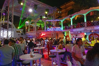 Bistro Bellman nightclub in the town centre at night