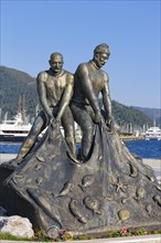 Fisherman memorial at the fishing port