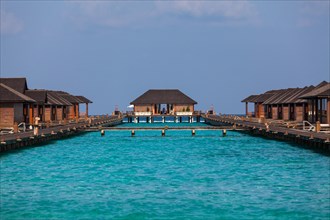 Water bungalows on Paradise Island