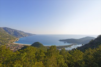 Oludeniz beach with a lagoon