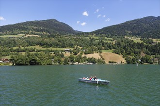 Motorboat on Brennsee or Feldsee lake