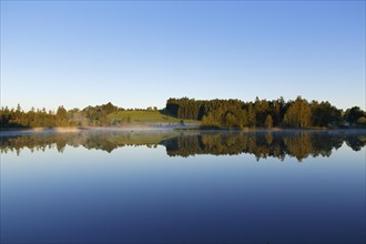 Early morning mood on Schwaigsee lake