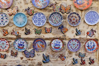 Ceramic plates as souvenirs