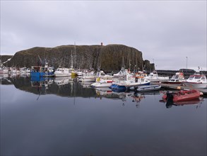 Boats in the harbour of Stykkisholmur