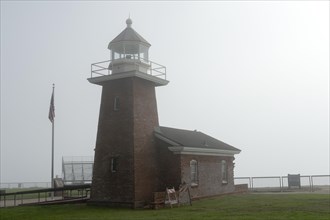 Lighthouse Point Santa Cruz in the fog