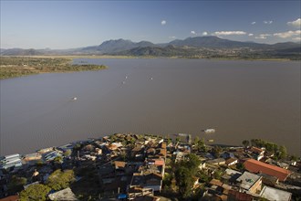 View over Lake Patzcuaro from the Morelos statue on Janitzio Island