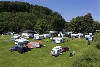 Campsite with caravans