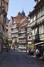 Historic town centre with half-timbered houses