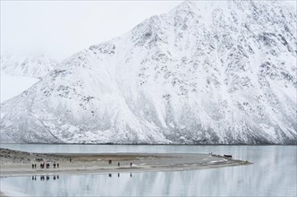 Group of visitors at Magdalene Fjord