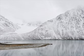 Snowy bay