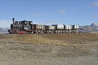 Historic mining train of Ny Alesund